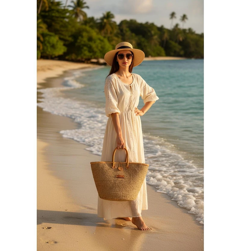Sawa Sawa Life Handmade Sisal Market Basket Tote