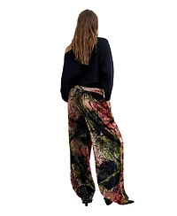 Desigual Women's M. C. Lacroix Wide-Leg Velvet Trousers