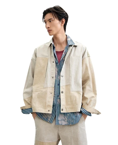 Desigual Men's Gradient patchwork jacket