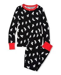 Lands' End Kids Long Sleeve Top and Bottom Snug Fit Pajama Set