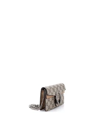 Pre-Owned Gucci Super Mini Dionysus Bag Gg Coated Canvas