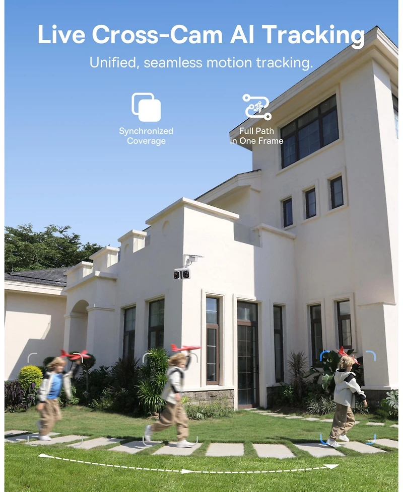 Baseus X1 Pro Outdoor Solar Dual-Camera Security Camera