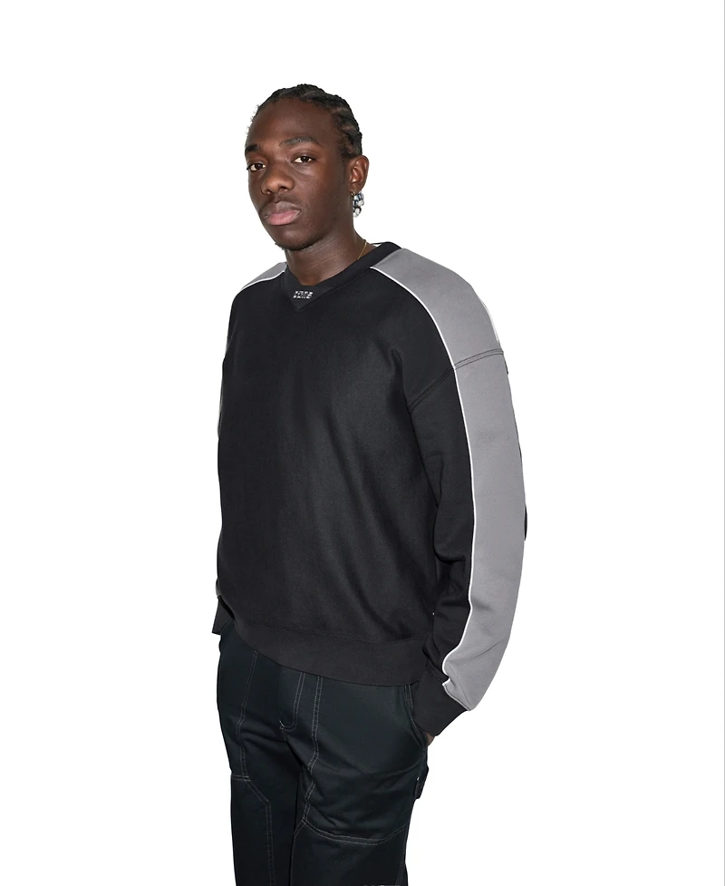 Converse Men's Color-Block Crewneck Sweatshirt