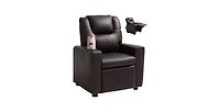 Slickblue Kids Recliner Chair with Cup Holder and Adjustable Footrest