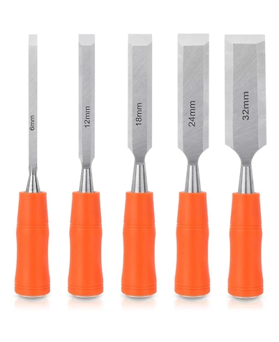 Xdovet Wood Chisel Set Steel Hammer End 5pieces
