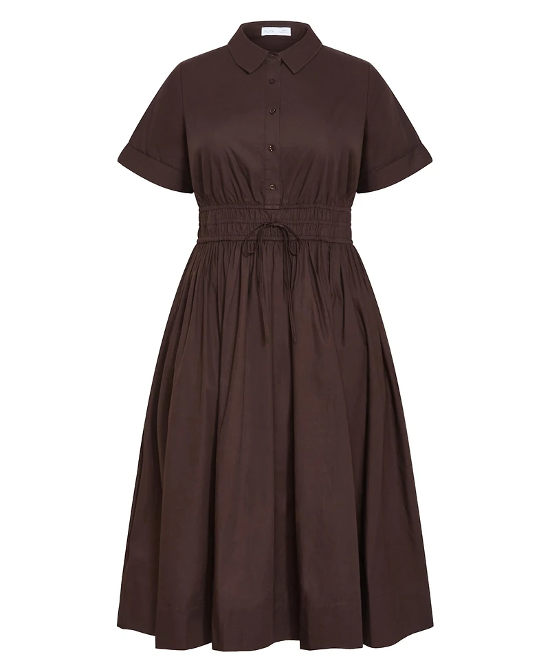 City Chic Women's Plus Lana Midi Shirt Dress