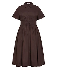 City Chic Women's Plus Lana Midi Shirt Dress