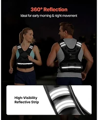Sugift Adjustable Weighted Vest 20-32 lbs with 6 Weight Packs X-Shape for Strength Training Running
