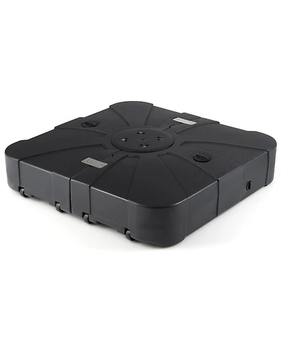 Sugift Square Cantilever Umbrella Base Water and Sand Fillable with Metal Cross Base