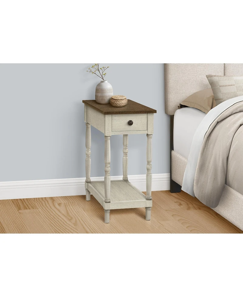 Flynama 25 Inch Traditional Accent Table with Drawer