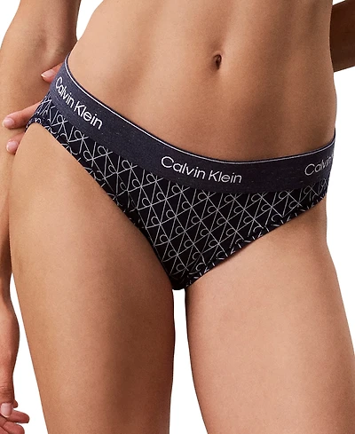 Calvin Klein Regular Icon Cotton-Modal Blend Bikini Panty, QF9160