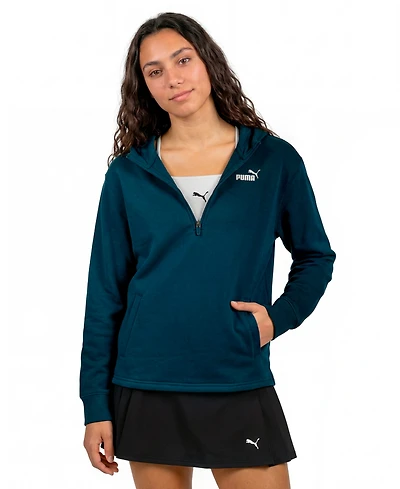 Puma Women's Ess 1/2-Zip Standard Hoodie Long-Sleeve Fleece Sweatshirt