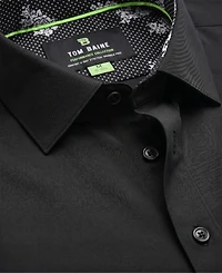 Tom Baine Men's Slim Fit Performance Solid Button Down Shirt