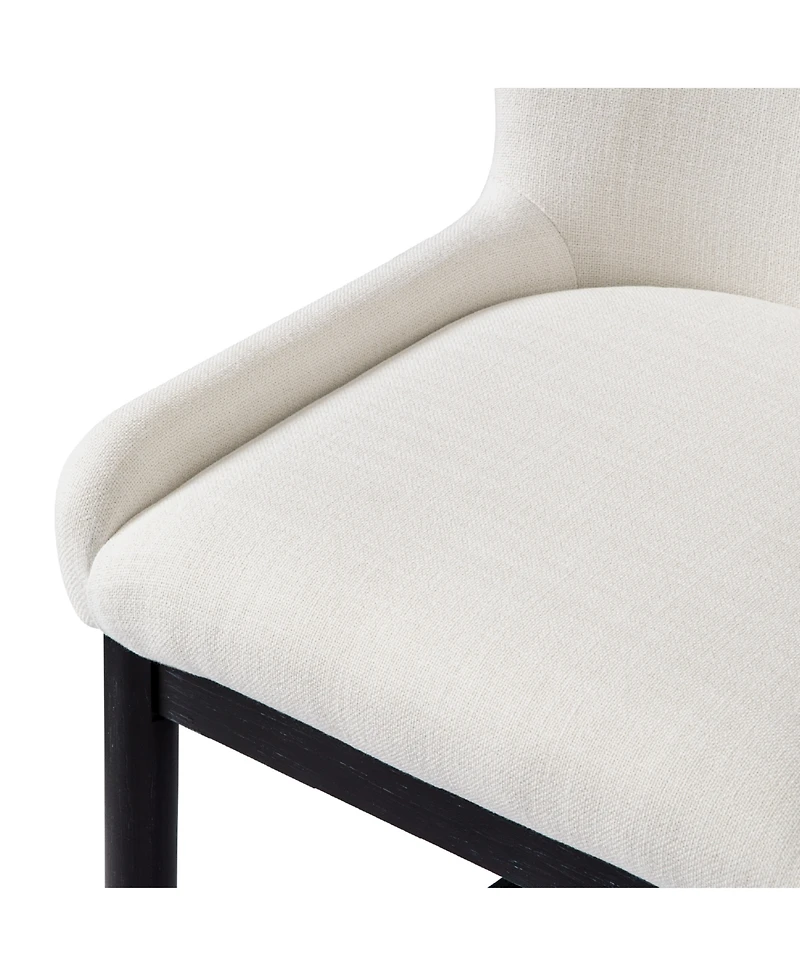 Maven Lane Gia Wingback Upholstered Kitchen Counter Stool with Back