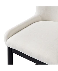 Maven Lane Gia Wingback Upholstered Kitchen Counter Stool with Back