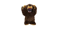 Mighty Angry Animals Bear 2 Pack, Durable Plush Squeaky Dog Toy