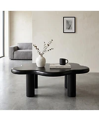 Flynama 40 Inch Cloud Coffee Table Modern Irregular Mdf Living Room Center Table
