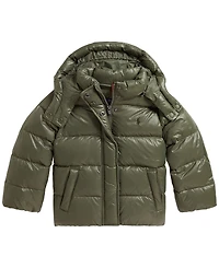 Polo Ralph Lauren Girls' 2T-6X Glossy Down Hooded Jacket
