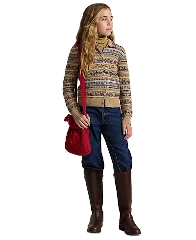 Polo Ralph Lauren Girls' 7-16 Curved Tapered Cotton Denim Jeans