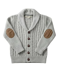 Hope & Henry Toddler Boys (2T-4T) Organic Shawl Collar Cable Sweater Cardigan