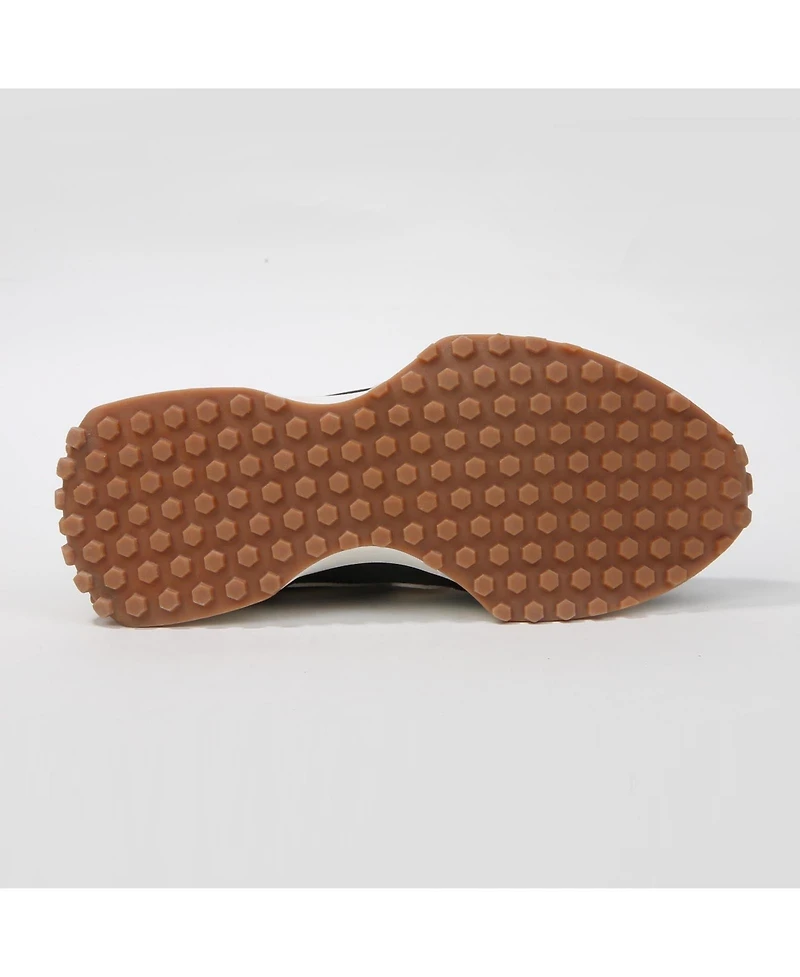 Berness Women's Luca Retro Platform Sneakers with Waffle Texture Outsole
