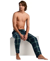 Perry Ellis Portfolio Men's Flannel Plaid Drawstring Sleep Pants