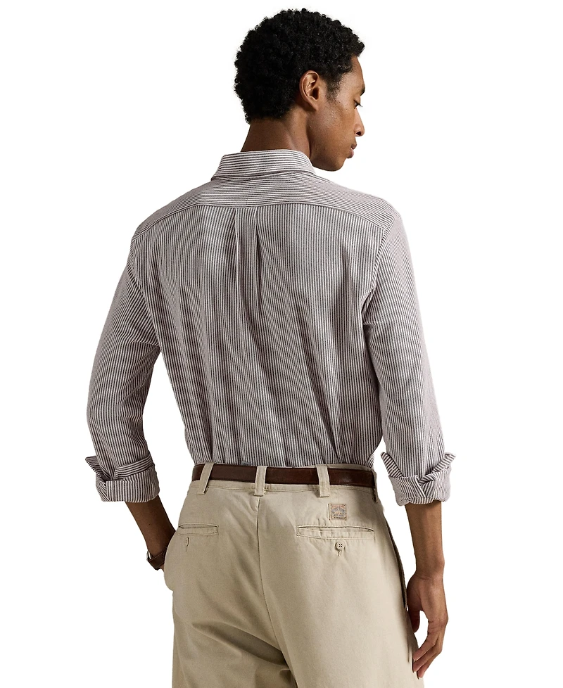 Polo Ralph Lauren Men's Striped Knit Oxford Shirt