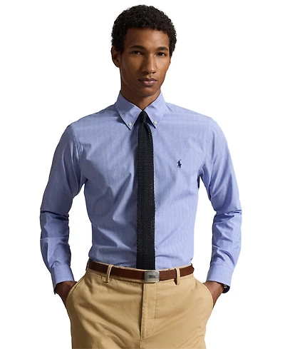 Polo Ralph Lauren Men's Checked Stretch Poplin Shirt