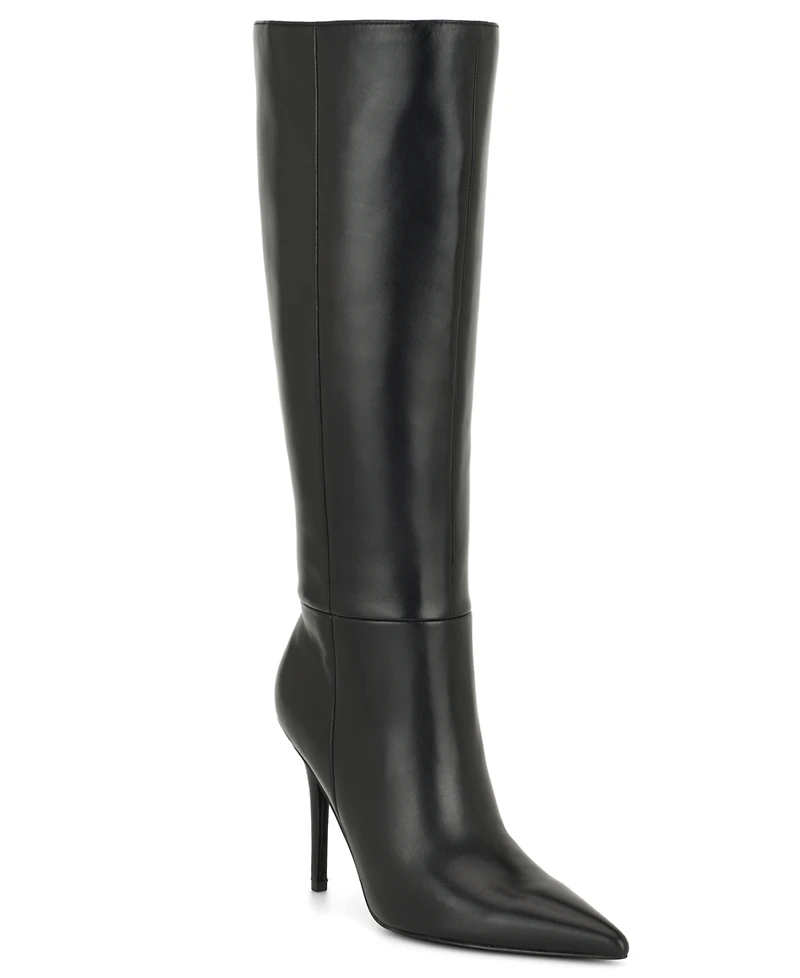 Nine West Women's Cherri Pointed Toe Tall Dress Boots