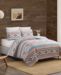 Modern Heirloom Sunset Canyon Reversible -Piece Quilt Set