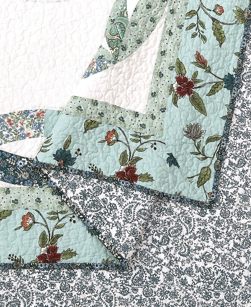 Modern Heirloom Felicity Wedding Ring Pieced 3-Piece Quilt Set
