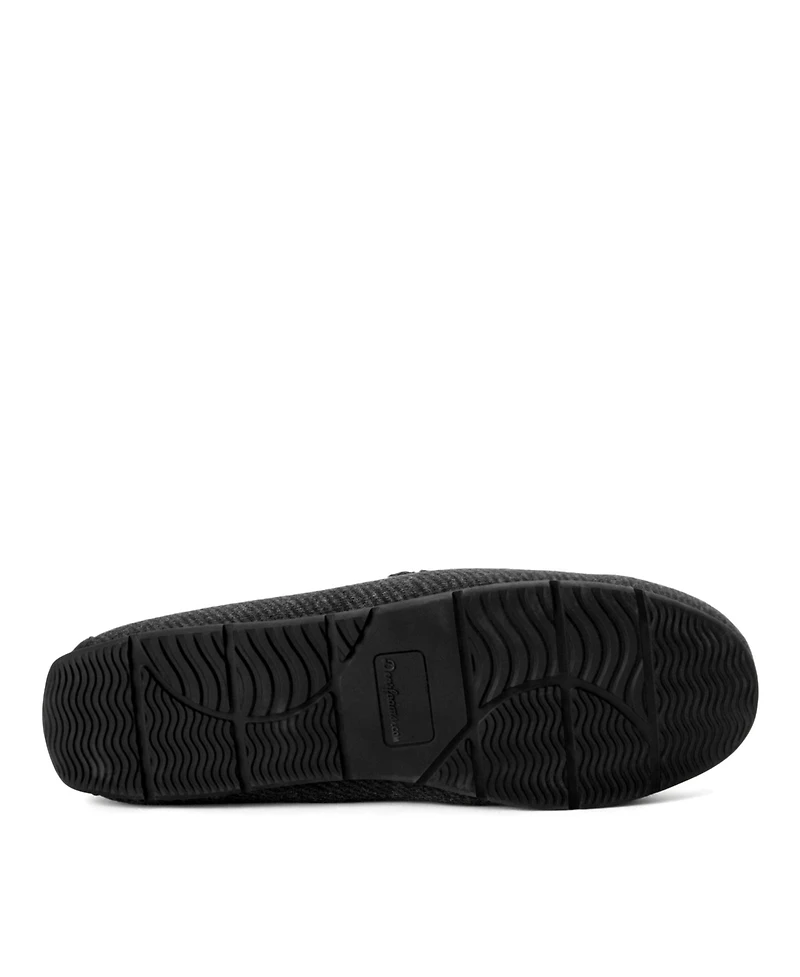 Dearfoams Men's Perkins Moccasin Slippers