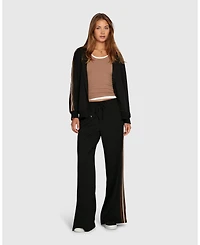 Belle & Bloom Women's Ready To Go Striped Sleeve Jacket