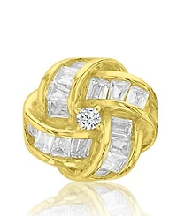 Macy's 14k Gold-Plated Facet Knot Stud Earrings