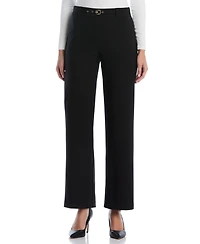 Rafaella Petite Novelty Pull-On Wide-Leg High-Rise Pants