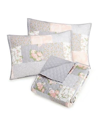 Modern Heirloom La Flor Patchwork Printed 3-Piece Quilt Set