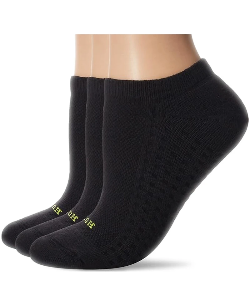 Hue Women's Air Cushion No Show 3 Pack Socks U12798