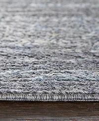 Feizy Sarrant R3967 Charcoal 2'8" x 12' Runner Rug
