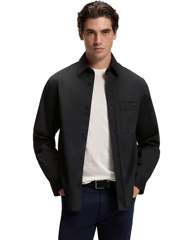 Boss by Hugo x Aston Martin Men's Cotton-Blend Relaxed-Fit Overshirt