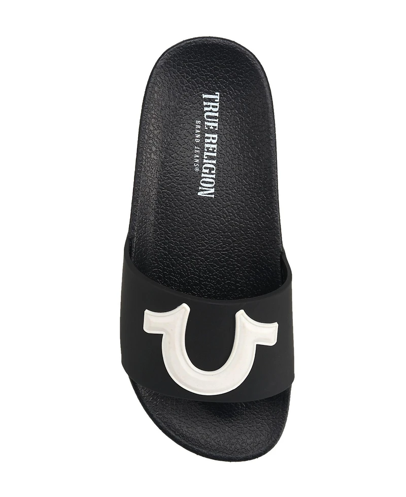 True Religion Little Boys 112 Horseshoe Logo Slide