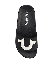 True Religion Little Boys 112 Horseshoe Logo Slide
