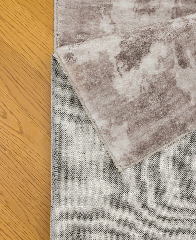 Mink Home Homewell Machine Washable MET8002 2'x2'11" Runner Area Rug