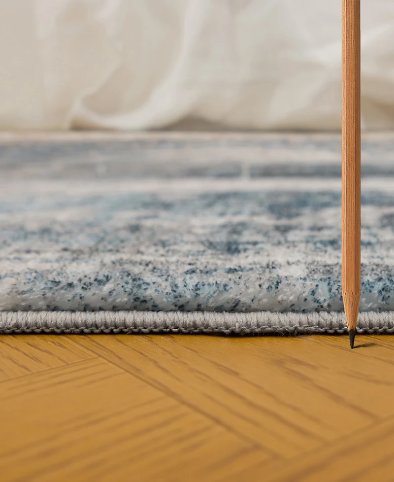 Mink Home Homewell Machine Washable MET8001 2'x2'11" Runner Area Rug