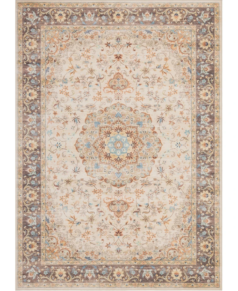 Mink Home Homewell Machine Washable HAM4002 7'10"x9'10" Area Rug