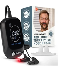 LifePro Red Light Therapy for Nose & Ears - Rechargeable Nasal & Sinus Pain Relief with Near Infrared & Red Light