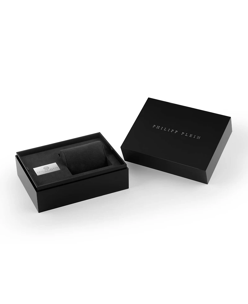 Philipp Plein Men's Black Silicone Strap Watch 43mm