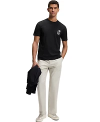 Boss by Hugo Men's Cotton-Jersey Graphic Print Regular-Fit T-Shirt
