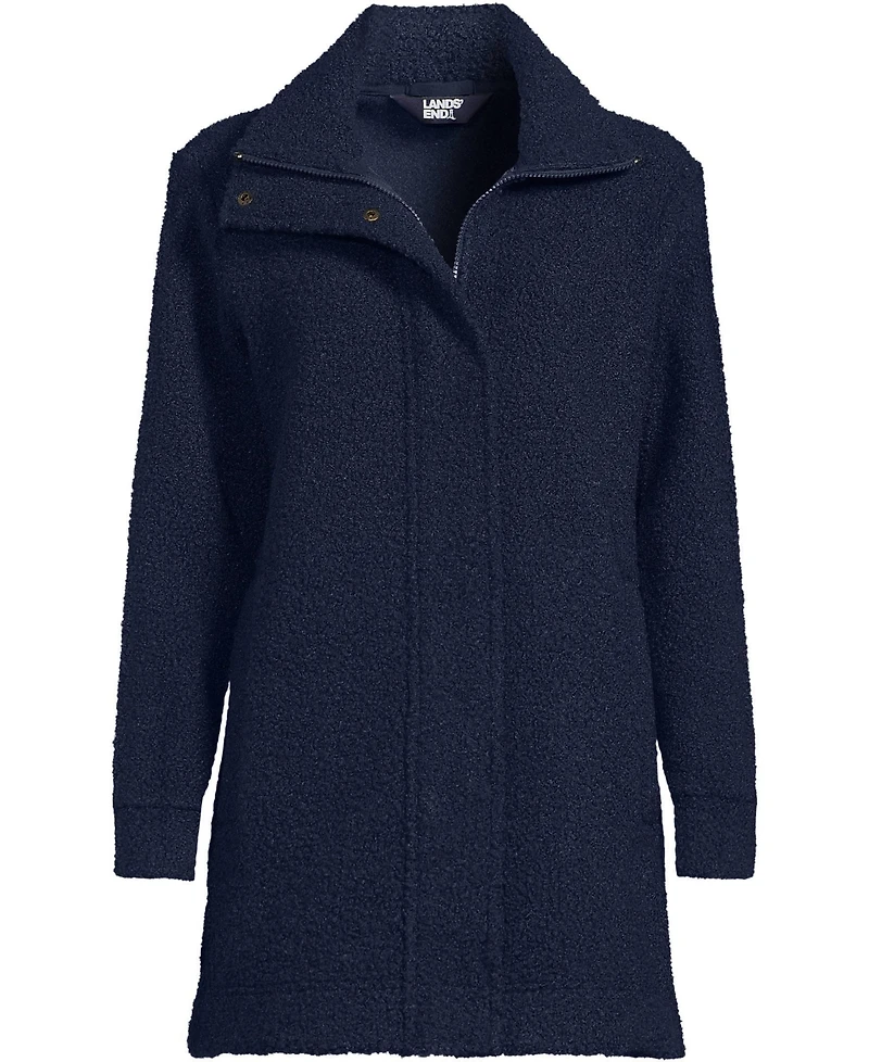 Lands' End Women's Boucle Fleece Coat