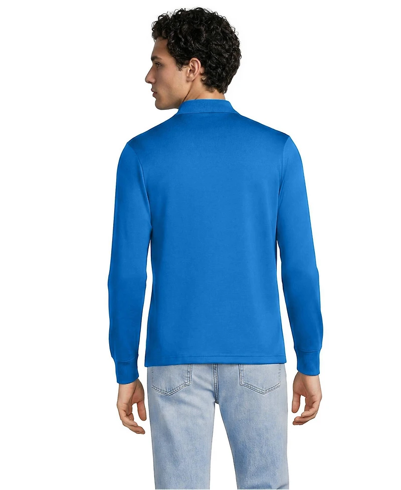 Lands' End Men's Long Sleeve Cotton Supima Polo Shirt