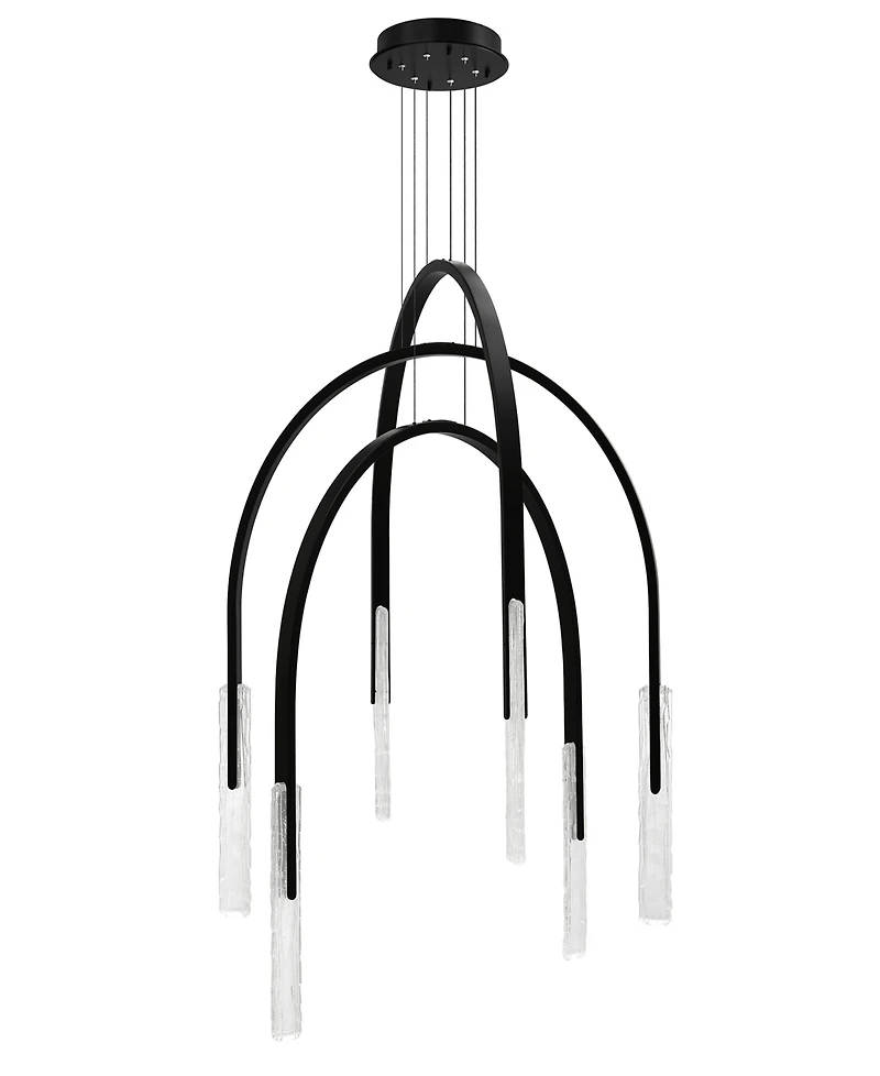Cwi Lighting Curva 38" Metal Chandelier